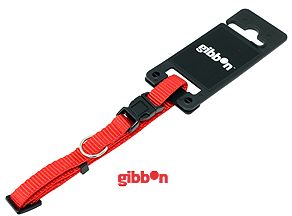 Gibbon Nylon Halsbånd  10mm Rød