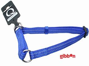 Halvstrup nylon refleks stillbart Blå Gibbon  10mm