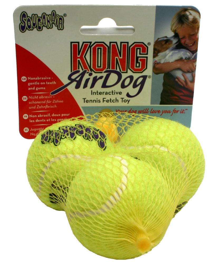Kong Air Squeaker Ball 3-pk Small 5 cm