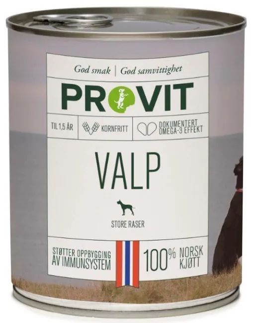 Provit Boksemat Valp store raser 400gr