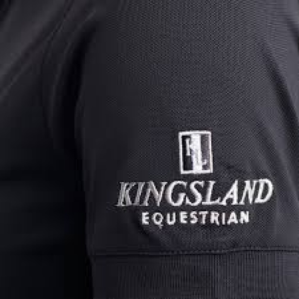 Kingsland Classic Mens Pique Shirt sort - bakside